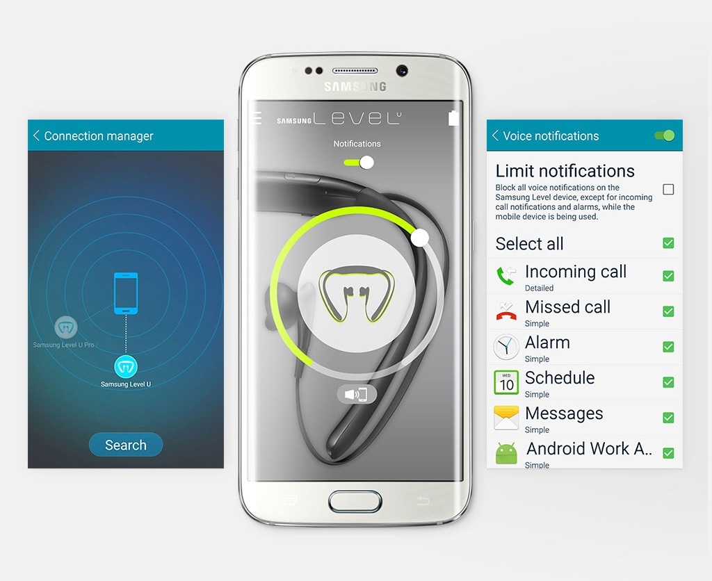 Samsung level u online functions