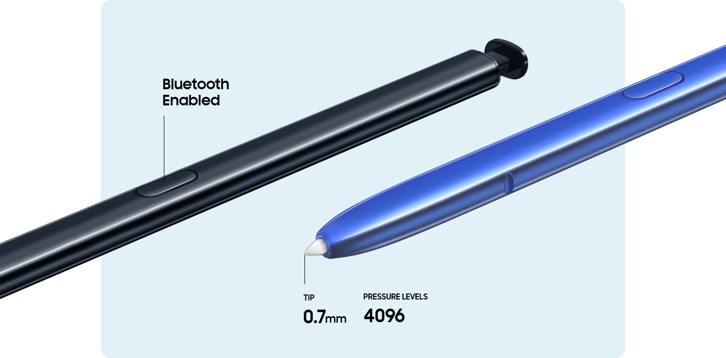 Samsung Galaxy Note10 S Pen – Bluetooth Enabled Official Samsung Stylus Pen  with Motion Control for Galaxy Note10, Note 10 + and Note 10 5G – Blue