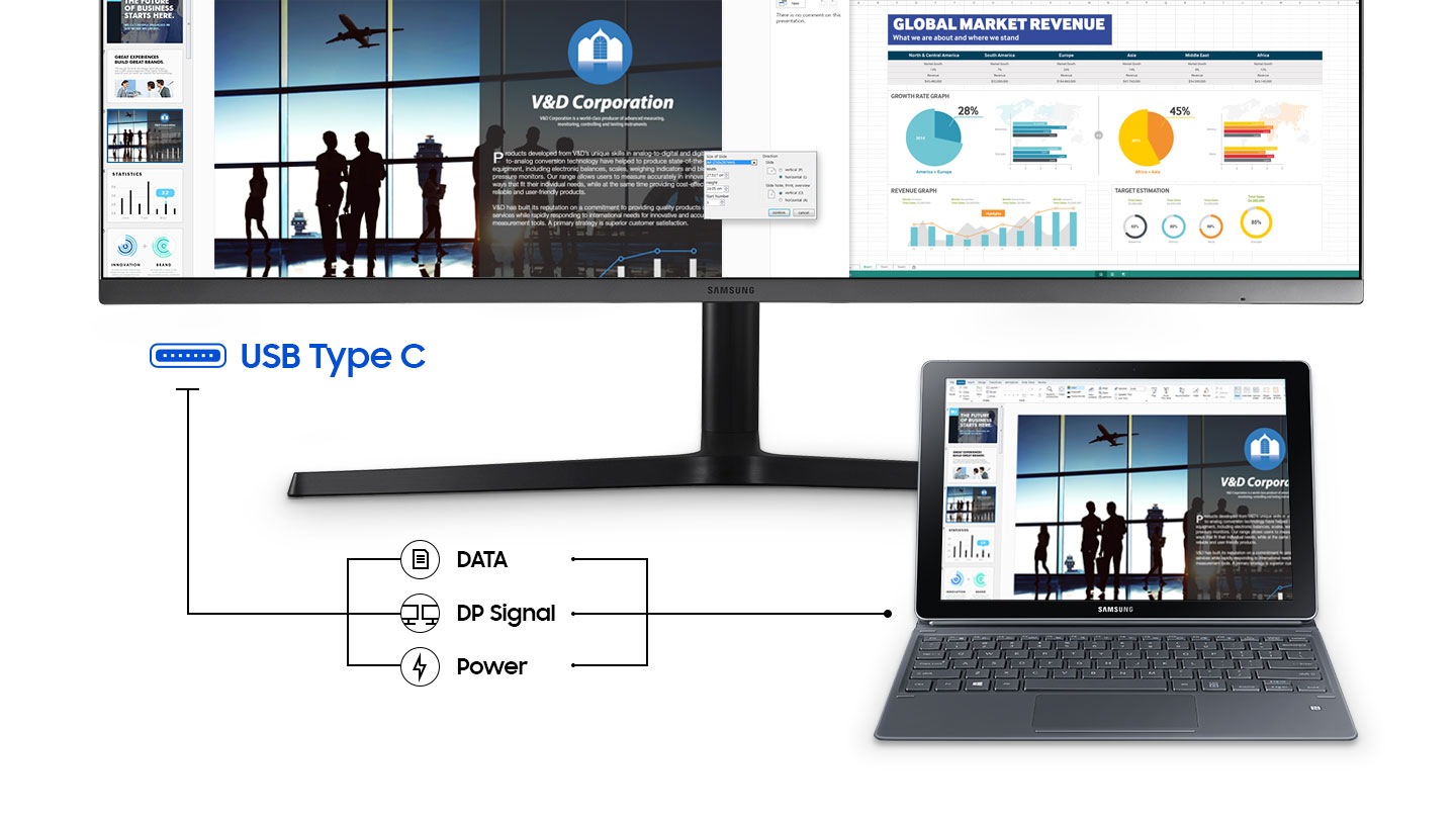 מסך מחשב קעור סמסונג - Samsung | C34H890WJM | 34" | Curved Wide | 1440P