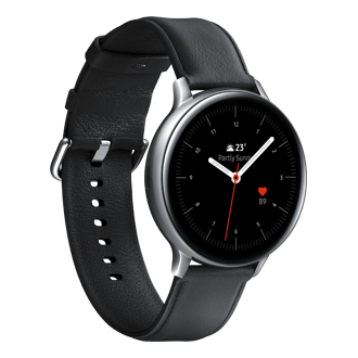 Samsung Galaxy Watch Active 2 Silver Stainless Steel Samsung Gulf