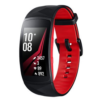 samsung gear fit 2 pro large red