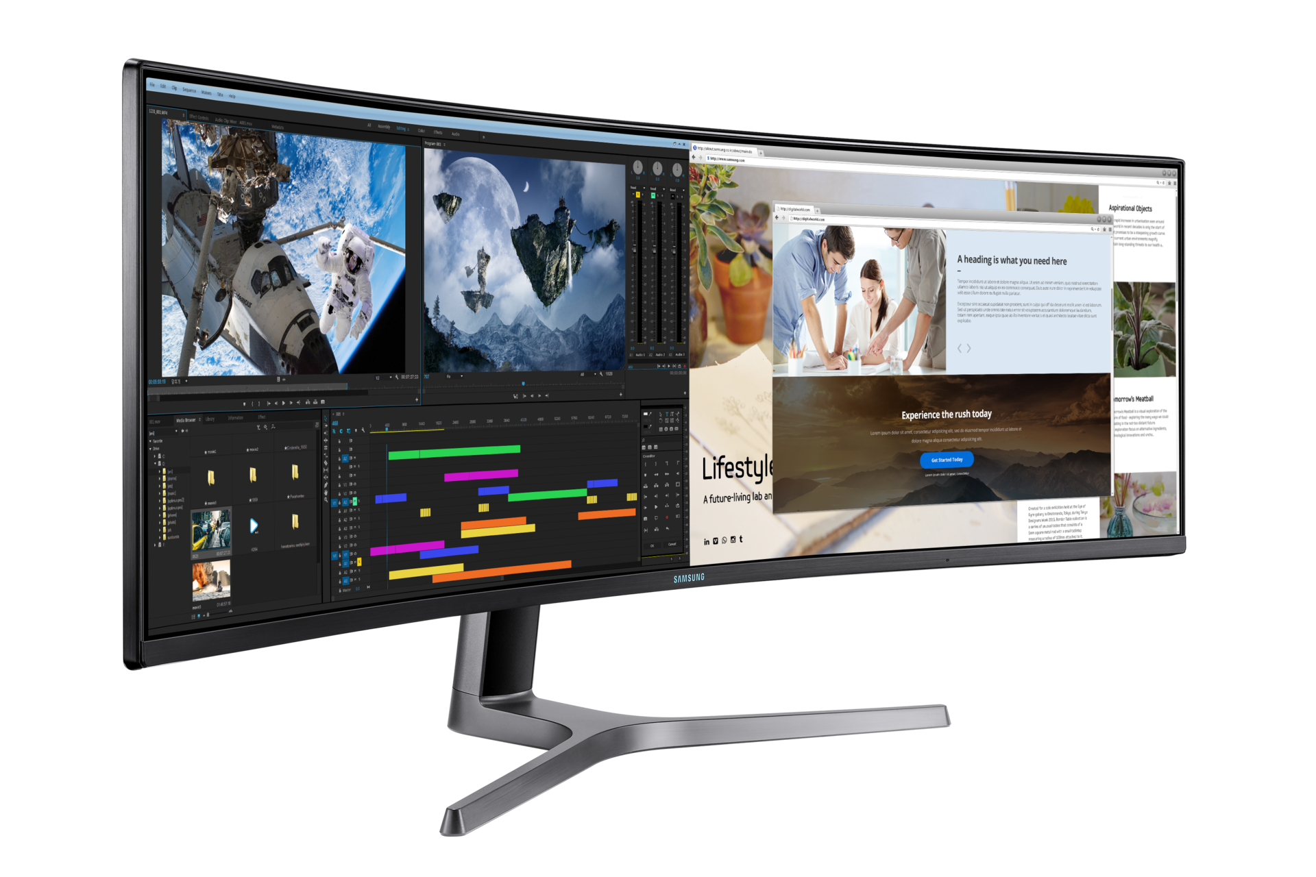 49" QLED Gaming Monitor with Dual QHD Resolution Samsung Gulf