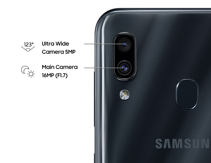 samsung a30 camera pixel
