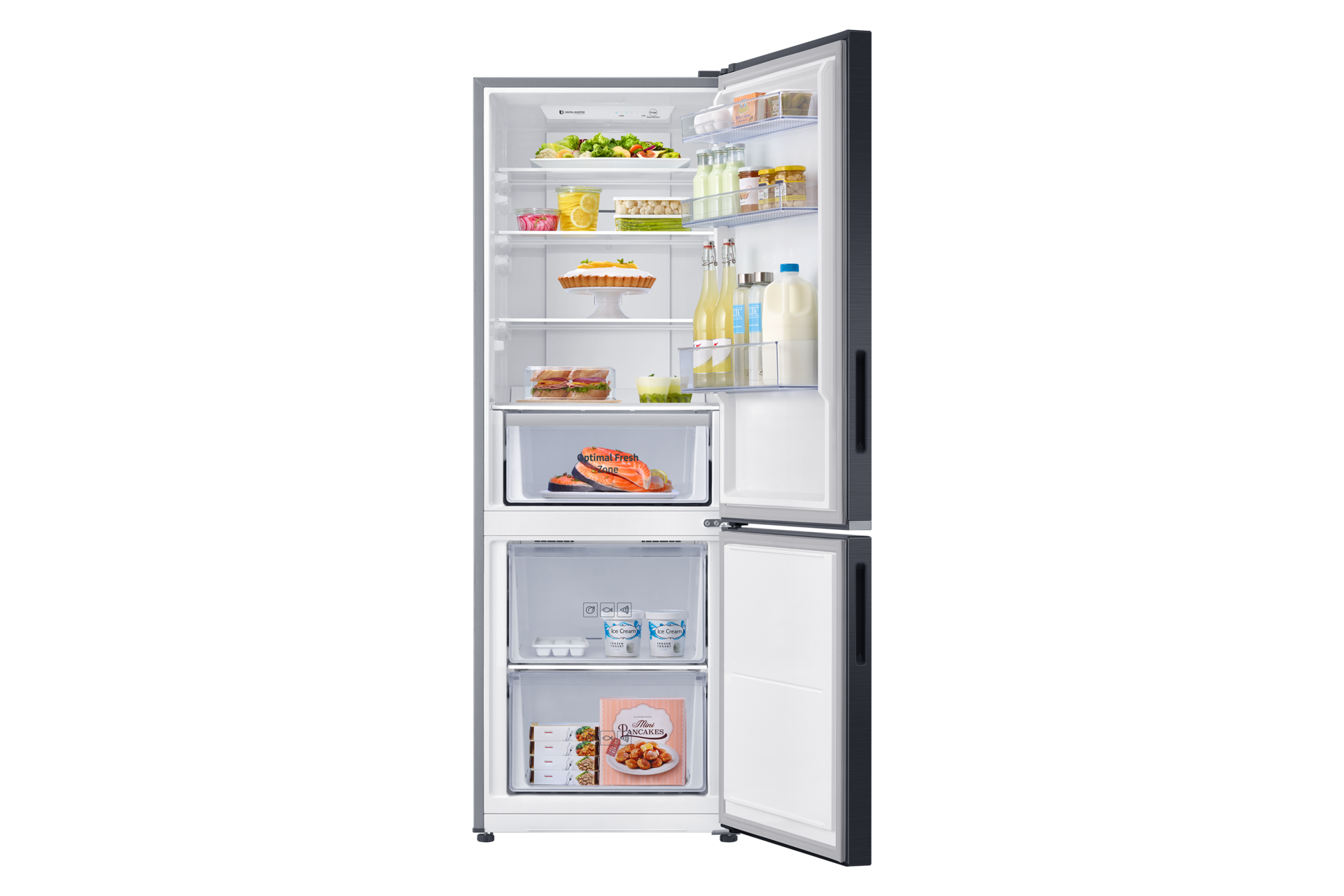 front-open-with-food black