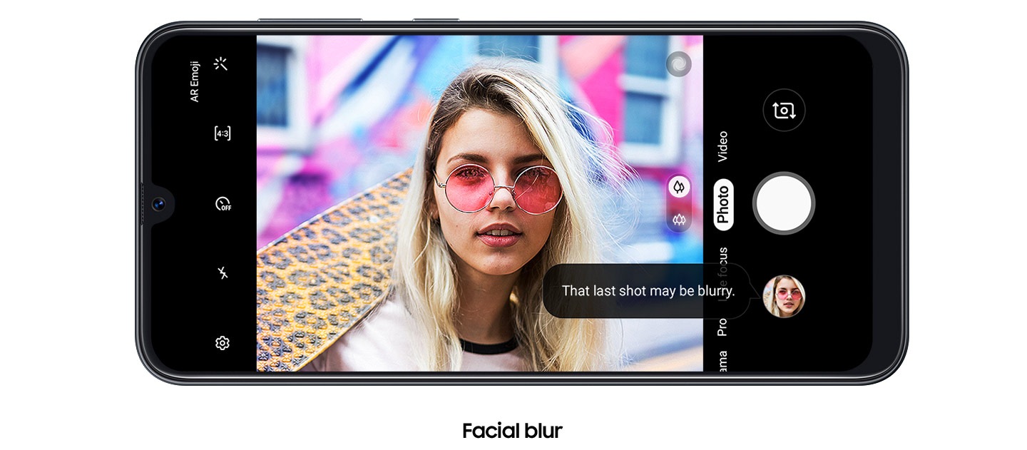 SAMSUNG GALAXY A30-Flaw detection for flawless shots