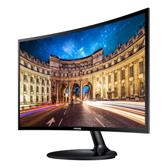 Samsung 24 Curved Monitor, Full HD, HDMI & VGA, 4ms response time, Model  LC24F390FHLXZX