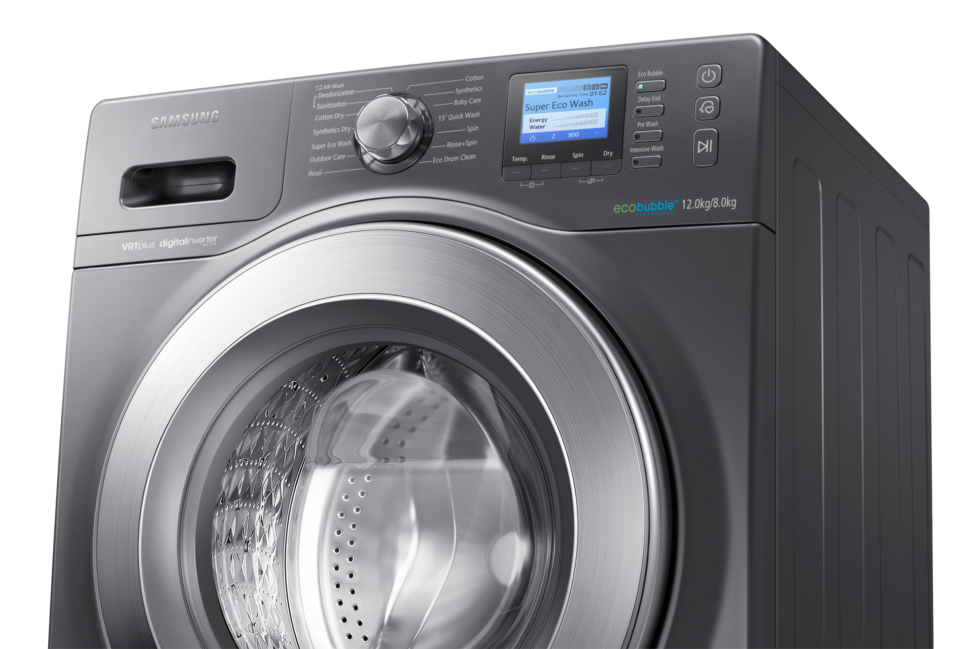 WD12 Lavelinge Combo avec technologie Eco Bubble Wash, 12 kg