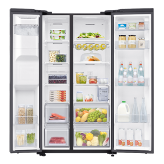 front-open-with-food black