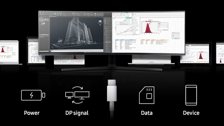 49 Curved Business Monitor With 32 9 Super Ultra Wide Screen Lc49j890dkuxen Samsung Business Africa