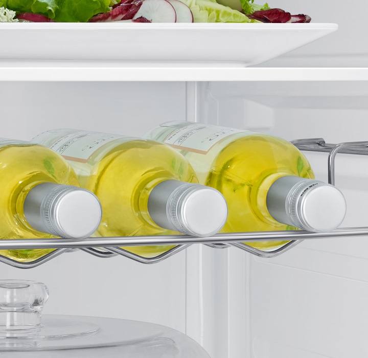 Samsung fridge best sale wine rack