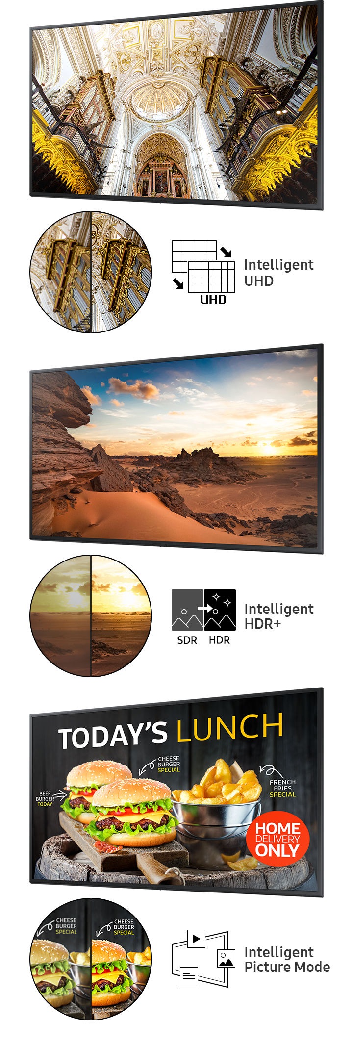 85 Qmn Series Smart Signage Display Lh85qmnebgc Ue Samsung Business Africa