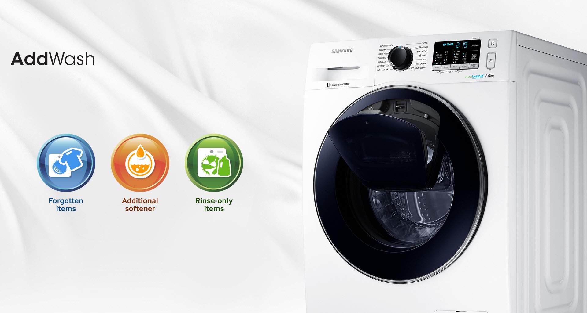 Simply add during wash 
