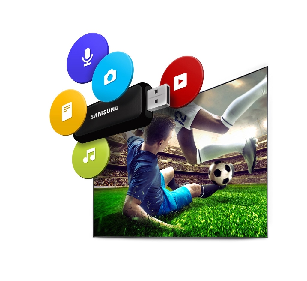 Plug your entertainment into the TV