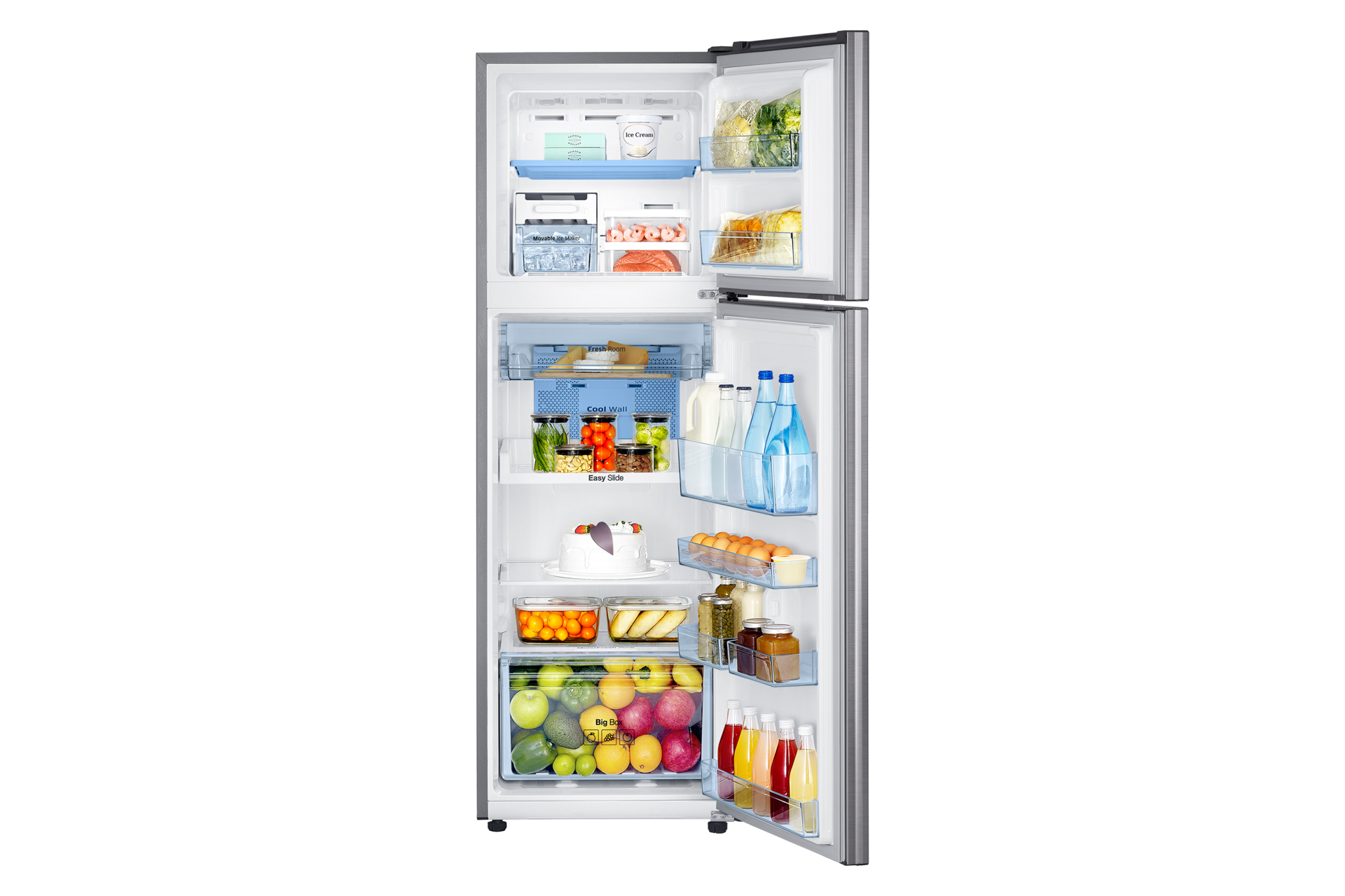 Front Open With Food Silver