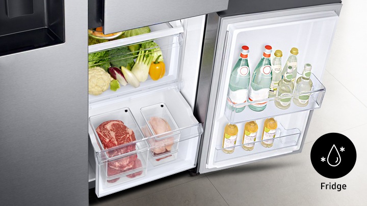 Réfrigérateur Samsung de 25 pi³ à 4 portes avec machine à glaçons