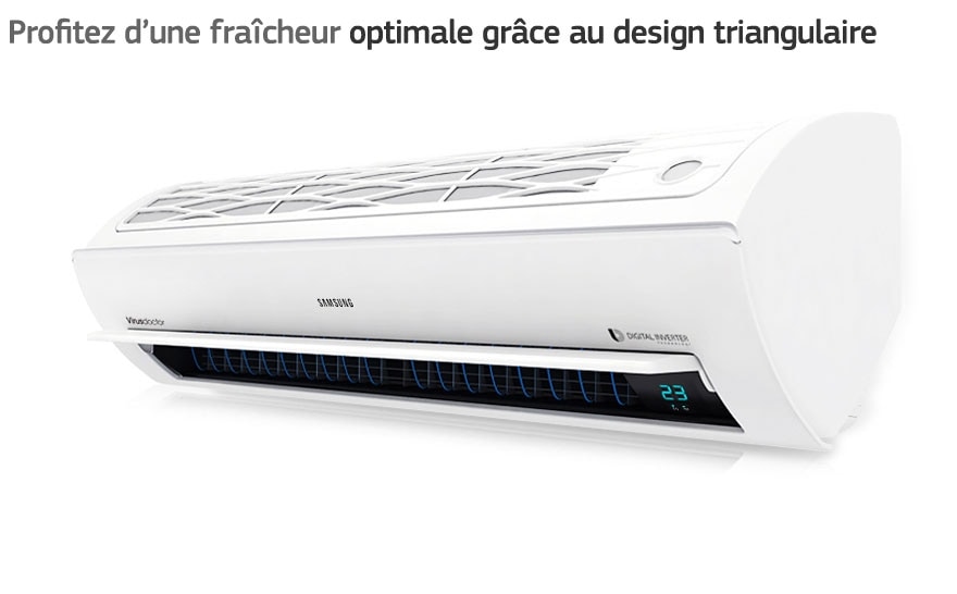 Profitez d’une fraîcheur optimale grâce au design triangulaire.