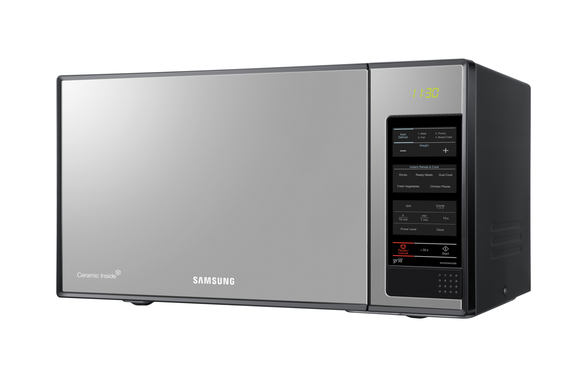 Mg402madxbb Four A Micro Ondes Gril Avec Miroir En Verre Noir 40 L Mg402madxbb Sg Samsung Afrique