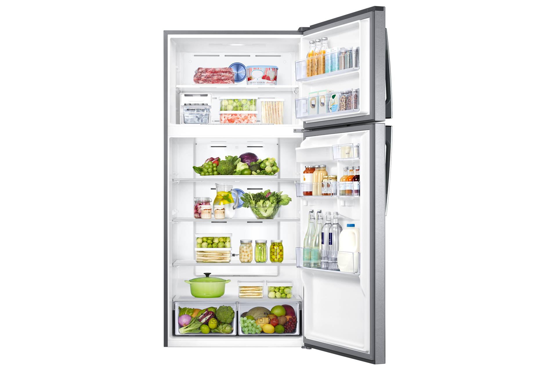 Front Open With Food Silver