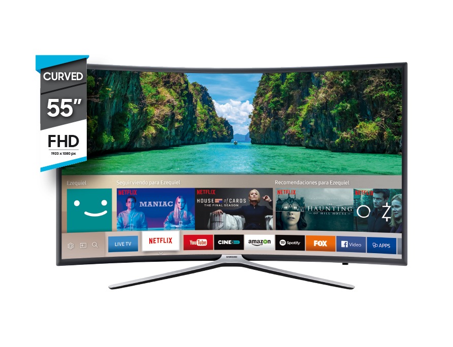 55 Full Hd Curved Smart Tv K6500 Soporte Samsung Argentina