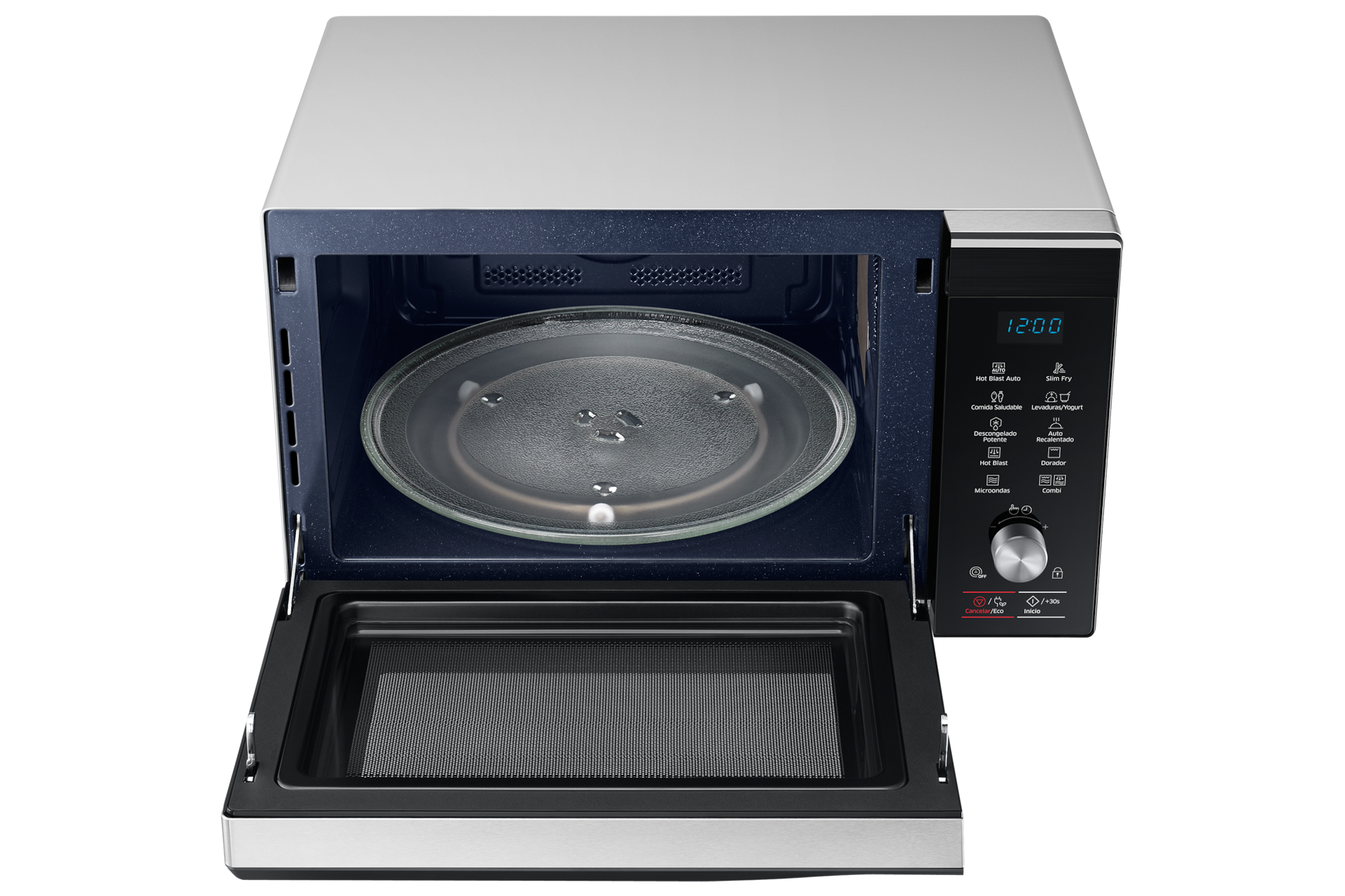 Front Over Open Silver