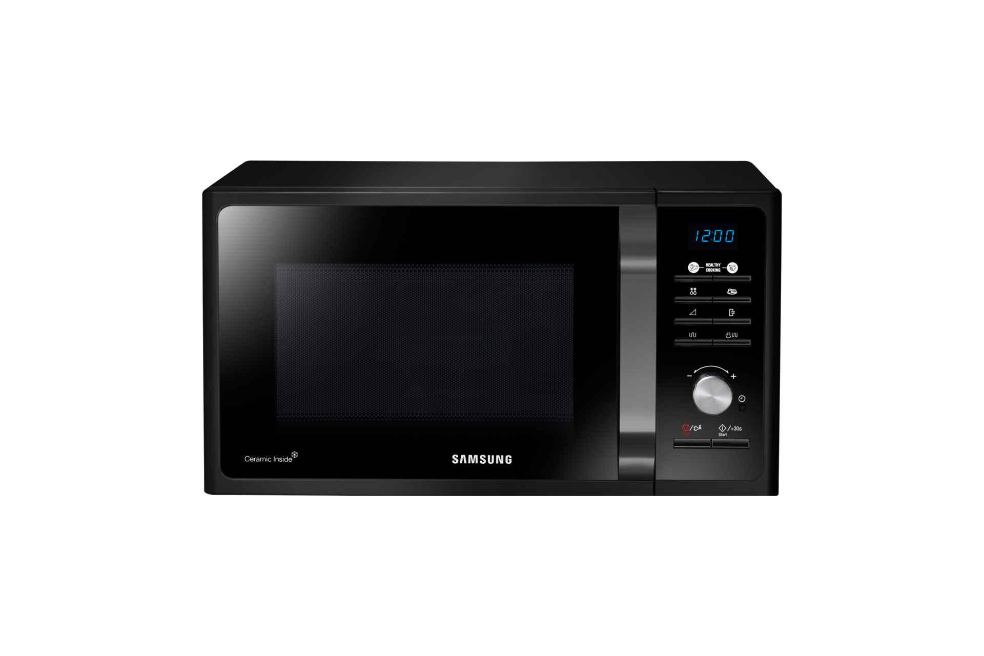 Microondas Grill Samsung MG23F3K3T plata 23L 220V Potencia de 800w.  Potencia de grill de 1050w. Display digital. Dimensiones: 489mm de…