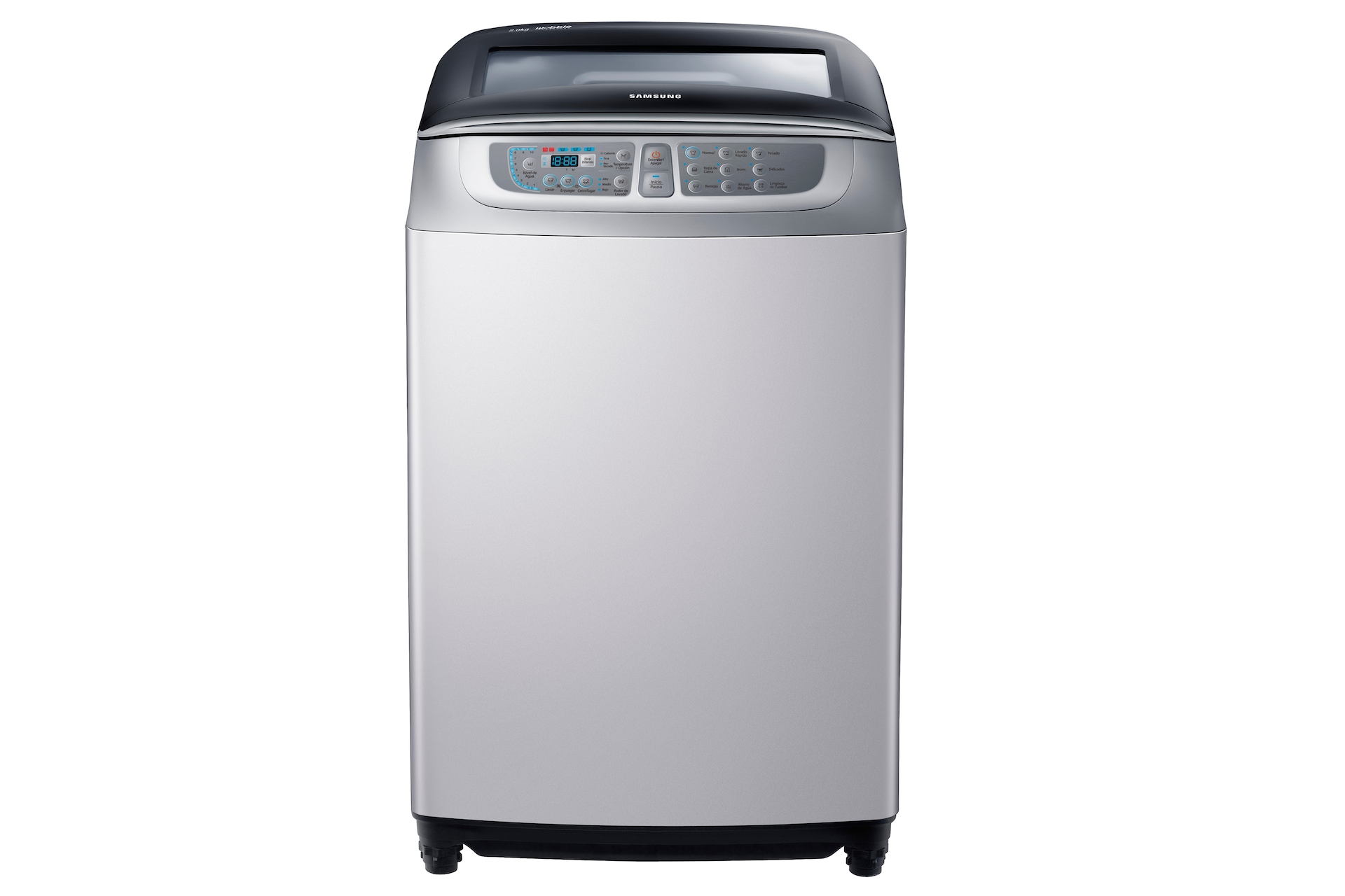 Lavarropa Samsung Carga Superior 8kg. Wa80f5s4uta Silver