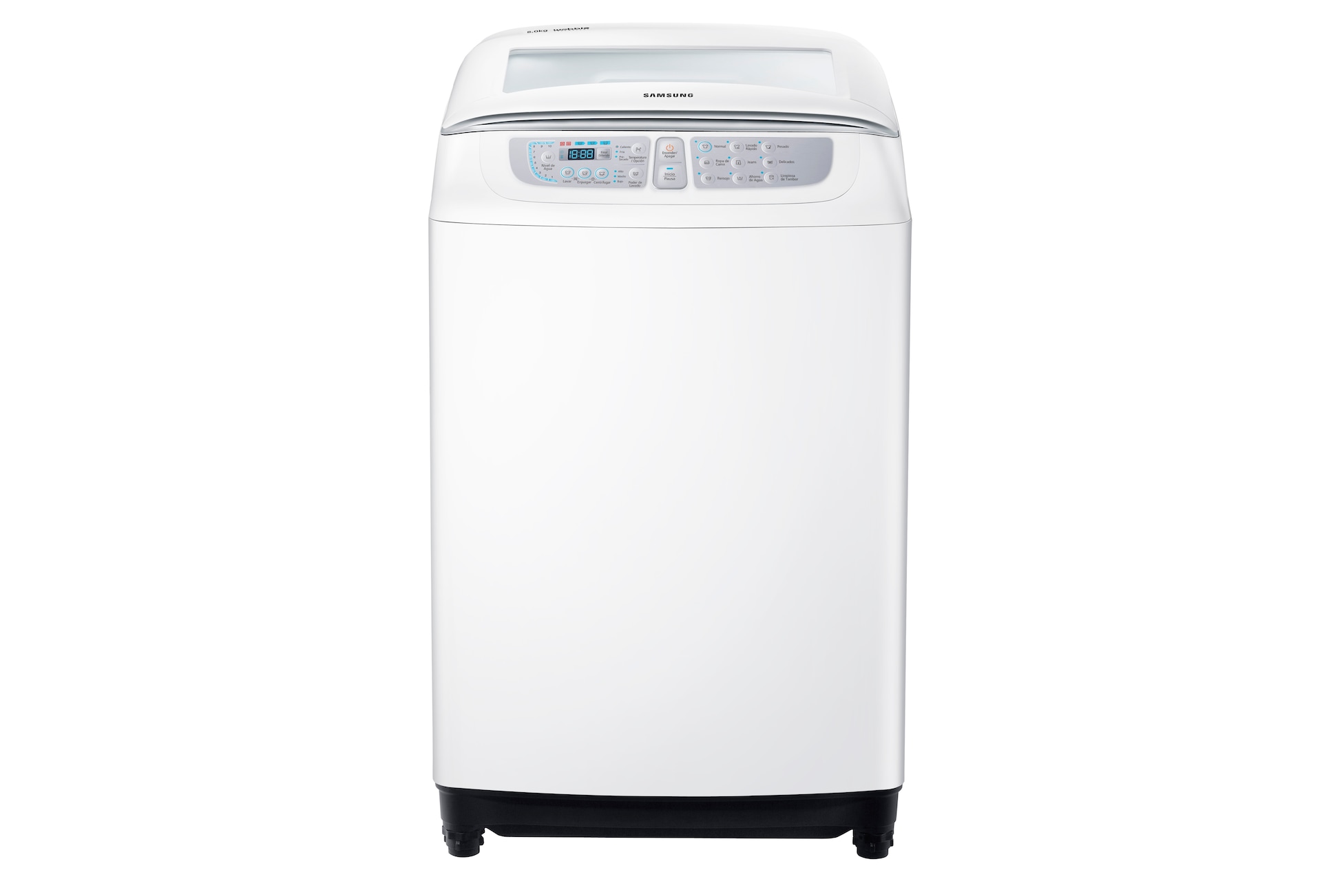 Lavarropa Samsung Carga Superior 8kg. Wa80f5s4uta Silver