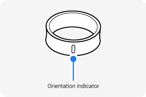 Illustration of the Orientation indicator on Galaxy Ring