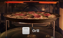 Funkcja grilla w mikrofalówce Samsung – pizza pieczona w środku