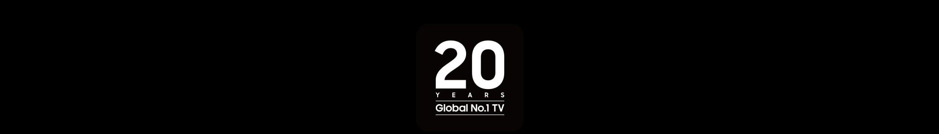 A logo reads 20 Years Global No. 1 TV.