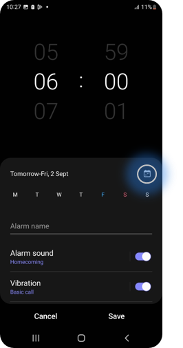 How can I create and modify alarms on my Samsung Galaxy device ...