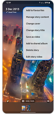 Samsung Gallery Creating Stories Samsung Gulf
