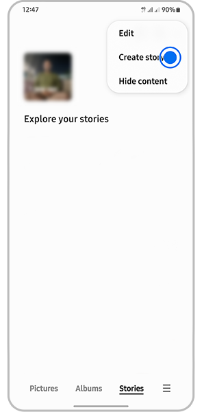 Samsung Gallery Creating stories Samsung Gulf