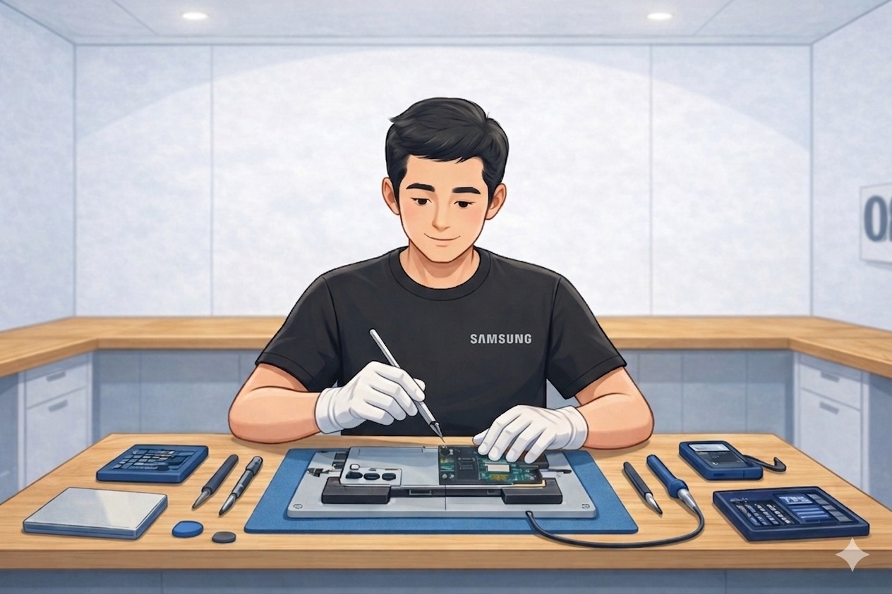 Samsung certified repair process