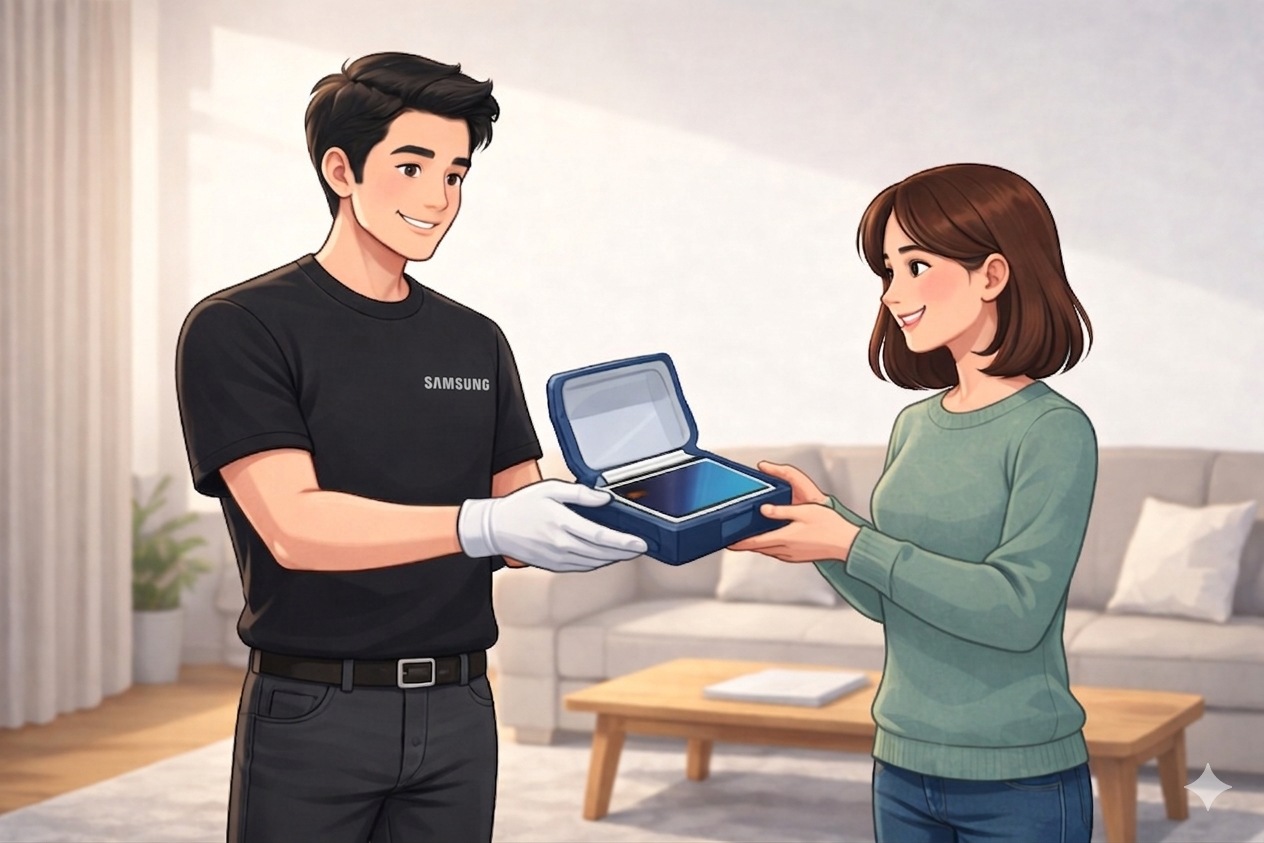 Samsung secure delivery return