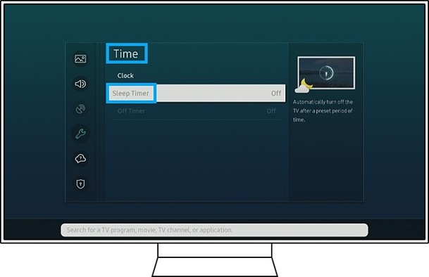 How to set a timer to power off my TV automatically?