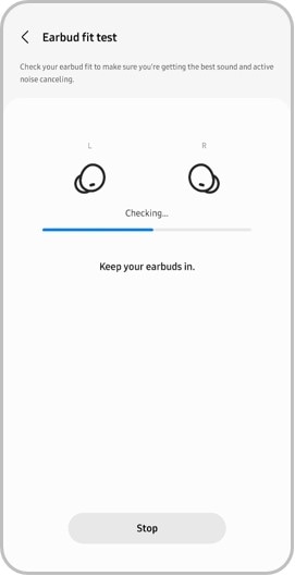 earbud fit test samsung