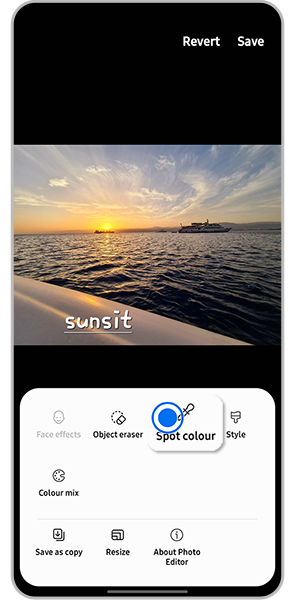 Samsung Gallery: Editing a photo. | Samsung Gulf