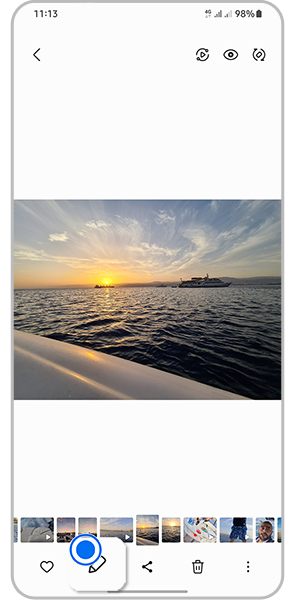 Samsung Gallery Editing a photo. Samsung Gulf