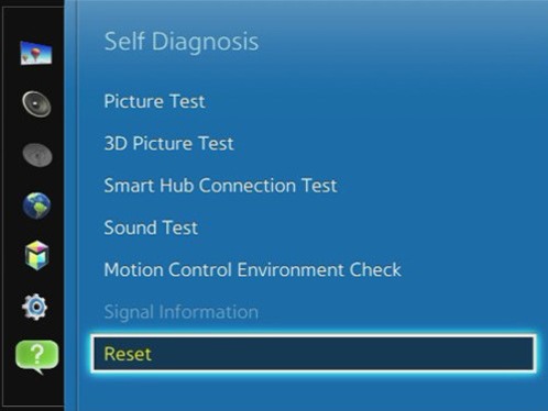 Samsung TV (UA**KS****): How do I perform a factory reset on my Samsung