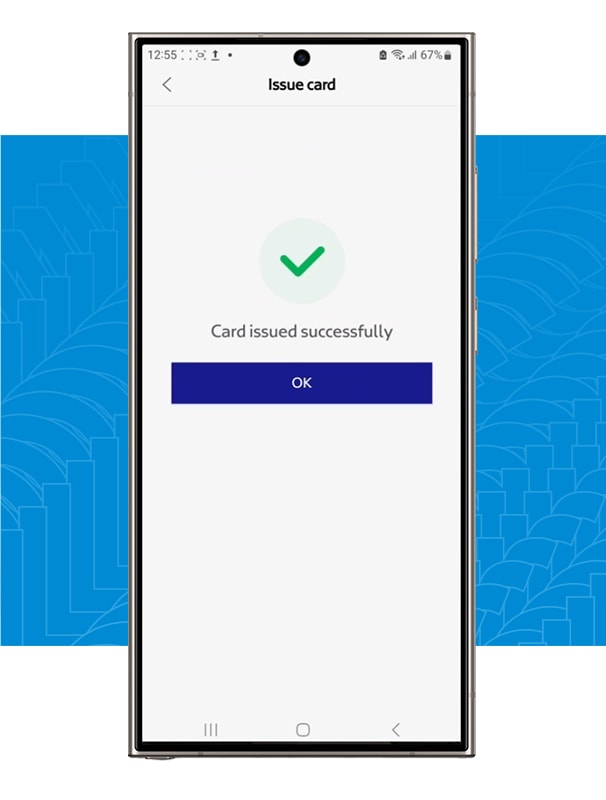 It may take a few minutes for the digital nol card to be issued to your phone. Once complete, you will be notified.