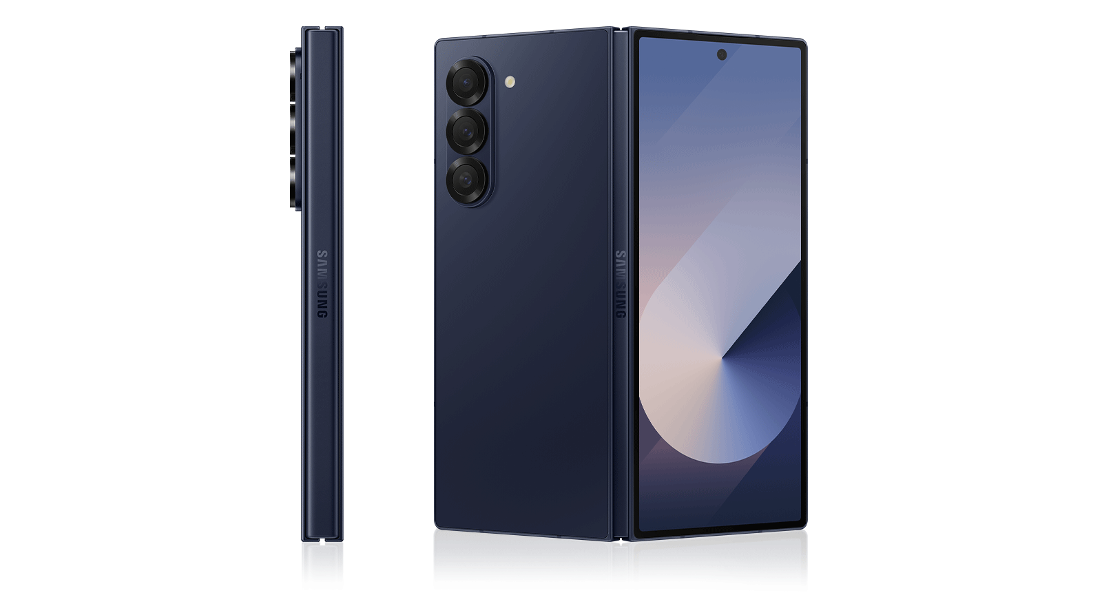 نافذة منبثقة لهاتف Galaxy Z Fold6 باللون الكُحلي.