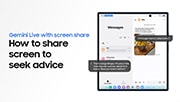 Samsung Galaxy Z Fold7 Gemini Live screen sharing AI assistant feature