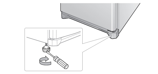 When I open the door, my refrigerator moves. How do I fix it?