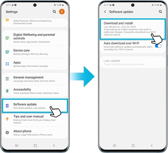 How To Check For Software Updates On Galaxy Device Samsung Philippines