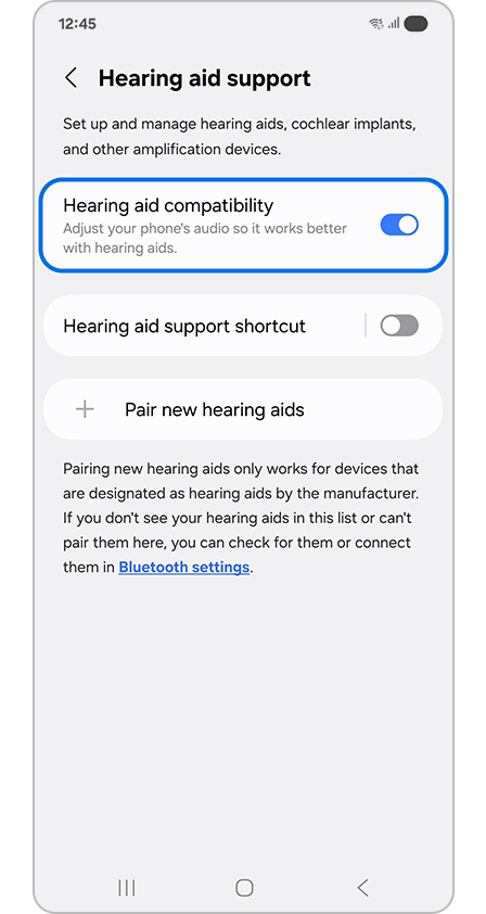 Hearing aid support features