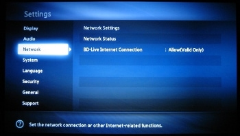 How To Setup A Wireless Network Connection on the D series blu ray