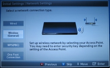 How To Setup A Wireless Network Connection on the D series blu ray