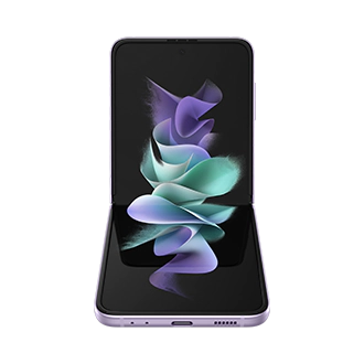 Galaxy Z Flip3 Lavender front and rear