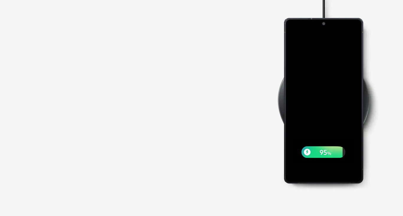 Smartfoni Galaxy po karikohet me adaptorin e energjisë pa tel